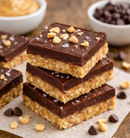 No-Bake Peanut Butter Chocolate Bars